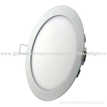 3,000/4,000/6,000K High-lumen Round LED Panel Light, 2835 SMD, 12W Power